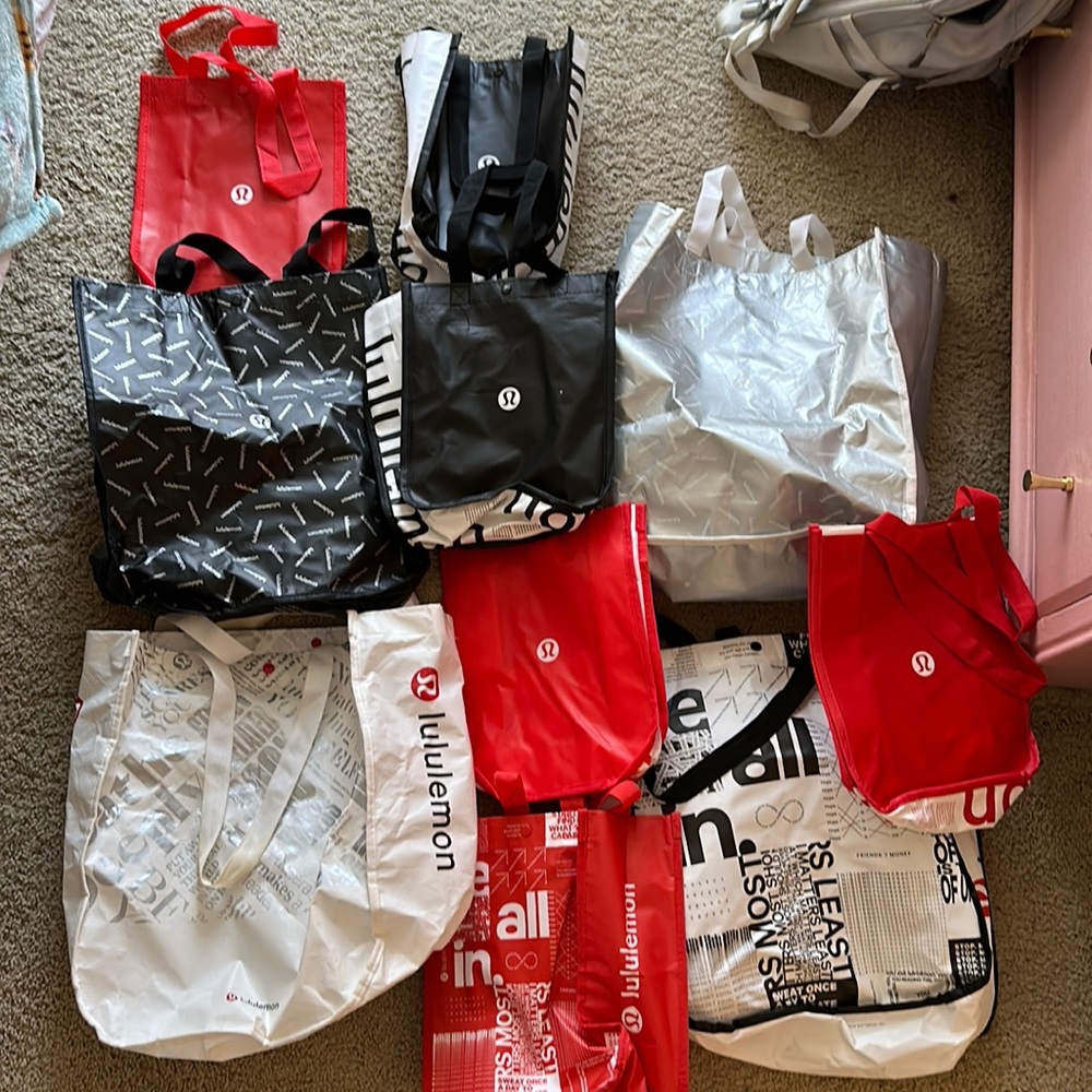 Assorted Lululemon bags! All from different seasons!